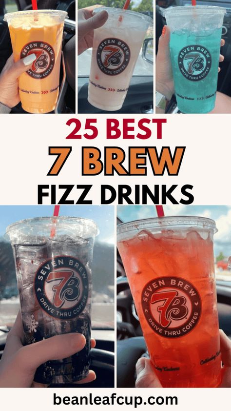 Get ready to sip on some sparkle! These 25 best 7 Brew Fizz drinks are bursting with refreshing flavors and bubbly goodness. Perfect for adding a little fizz to your day. Save this post so you can try them all! Zip Fizz Drink Recipes, Best 7 Brew Drinks, 7 Brew Fizz Drinks, 7brew Energy Drinks, 7 Brew Drinks Orders Energy, 7 Brew Energy Drinks, 7 Brew Drinks Orders, 7brew Drinks, Watermelon Syrup