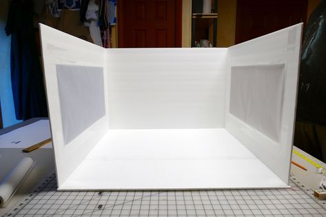 Diy Photography Studio, Photo Box Diy, Diy Light Box, Photo Light Box, Photography Boxes, Light Box Diy, Light Box Photography, Diy Light Fixtures, Diy Light