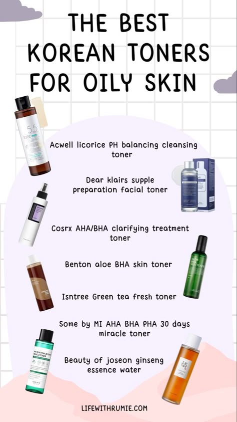 Best korean toners for oily skin you have to try. Click to read more Best Toners For Oily Skin, Korean Products For Oily Skin, Toners For Oily Skin, Korean Skin Care For Oily Acne Prone Skin, Oily Skin Care Routine Korean, Korean Toner Skin Care, Korean Skincare Products For Oily Skin, Korean Toner For Oily Skin, Korean Skin Care Oily Skin