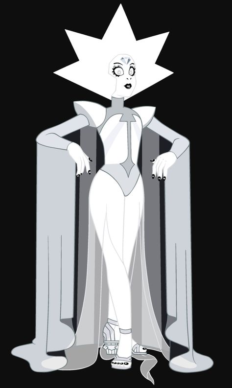 white diamond by Koo Su White Diamond, The Diamonds Steven Universe, Dimond Oc Su, White Diamond Steven Universe Wallpaper, Diamonds Steven Universe, Steven Universe Diamonds, White Diamond Steven Universe Icon, White Diamond Su, Su Diamonds