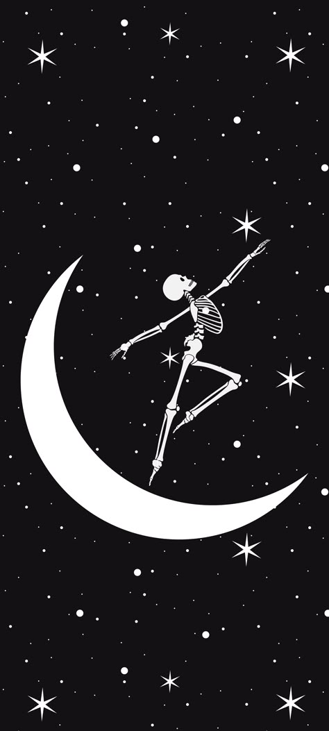 Cute Skeleton Wallpaper, Wallpaper Backgrounds Skeleton, Halloween Moon Wallpaper, Spooky Moon, Spooky Season Wallpaper, Ballet Wallpaper, Iphone Screen Savers, Halloween Wallpaper Iphone Backgrounds, Wonderland Tattoo