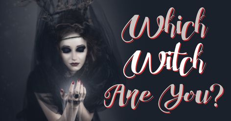 Which Witch Are You? - Quiz - Quizony.com Witch Archetype, Vampire Quiz, Witch Quiz, What Is A Witch, Hogwarts Quiz, Aesthetic Quiz, Witch Names, Which Character Are You, Real Witches