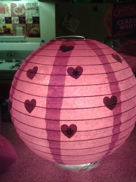 Red Paper lantern using white mini Christmas lights, Valentine heart stickers all from the Dollar tree. Red Paper Lantern Decor, Paper Lantern Decor, Tree Lanterns, Paper Lantern Lights, Paper Lanterns Diy, Lantern Ideas, Paper Tree, Red Paper, Paper Crafts Origami