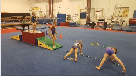 Obstacle courses make for a lot of fun. #gymnastics #gymnast #younggymnast #kidgym #funforkids #kidgymnast #kids #summerfun #sportsforkids #kidsathletics #balancebeam #beam Preschool Gymnastics Lesson Plans, Preschool Gym, Gymnastics At Home, Gymnastics Conditioning, Toddler Gymnastics, Gymnastics Lessons, Preschool Gymnastics, Boys Gymnastics, Kids Obstacle Course