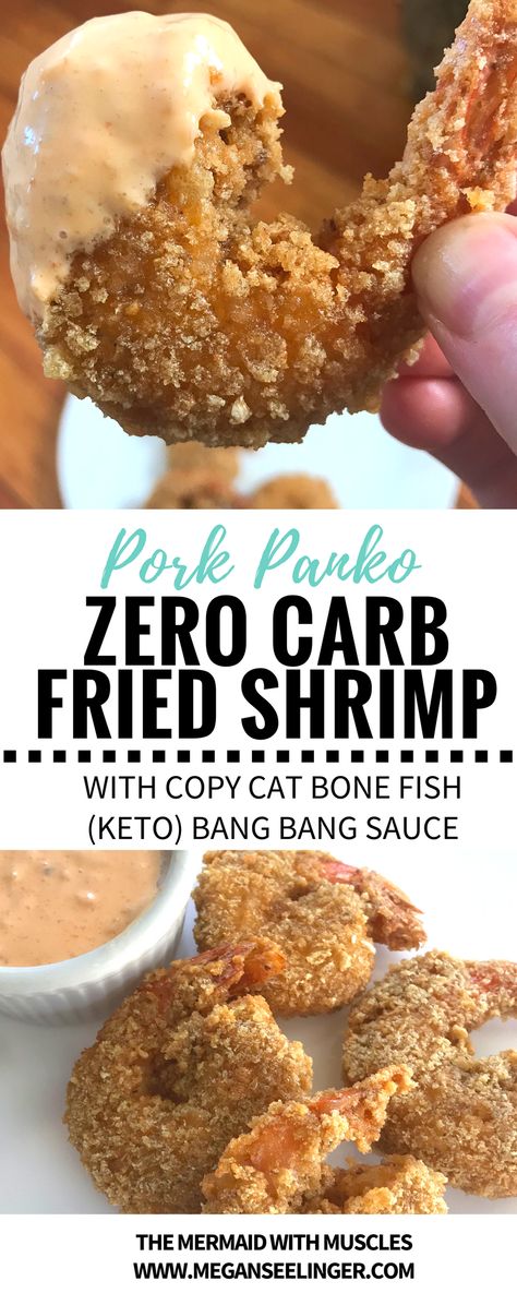 I’ve been on a hunt for the best shrimp recipe, but the real struggle was how to make fried shrimp without breadcrumbs?! Of course, using almond flour was a no-brainer, but regular panko defiantly won’t fit on my keto diet menu. I’ve recently discovered Pork Panko, which is the star of this zero carbs fried shrimp recipe. Best Shrimp Recipe, Pork Panko, Fried Shrimp Recipe, Using Almond Flour, Bang Bang Sauce, Best Shrimp Recipes, My Keto, Keto Diet Breakfast, Starting Keto Diet