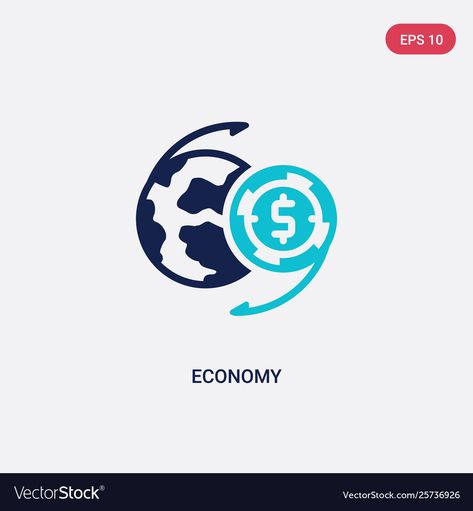 Blue Economy, Digital Economy, Vector Icons, Png Images, Vector Images, Vector Free, Web Design, Blue, Color