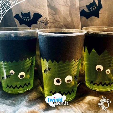 Halloween Plastic Cups, Halloween Jelly, Childrens Halloween Party, Perfect Halloween Party, Halloween Party Treats, Jelly Cups, Birthday 4, Easy Halloween Food, Matcha Drink