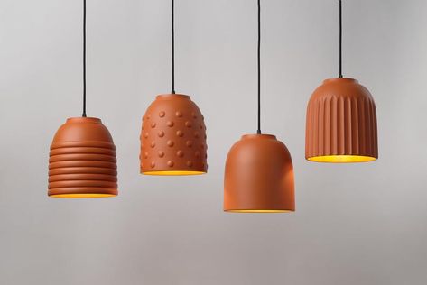 Ceramic Lampshade, Color Terracota, Ceramic Pendant Light, Island Pendant Lights, Ceramic Light, Direct Lighting, Ceramic Pendant, Beautiful Lighting, 3d Modelling