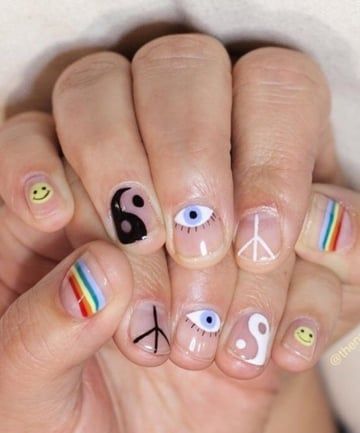 90s Vibes, 11 Music Festival-Ready Nail Art Ideas - (Page 8) 90s Nails, Nail Design Glitter, Mens Nails, Art Designs Ideas, Minimal Nails, 90s Vibes, Festival Nails, Nail Art Ideas, Minimalist Nails