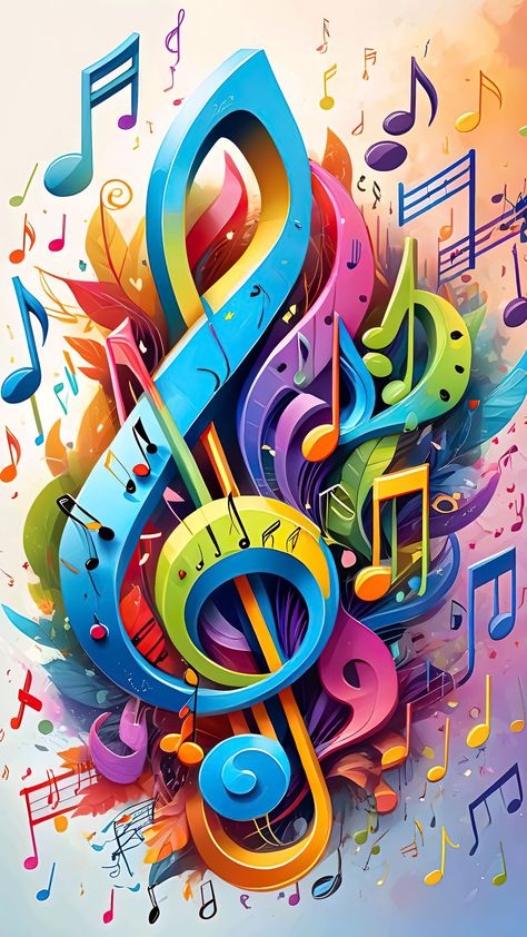 Music Notes Art, New Retro Wave, Logo Gallery, Beautiful Art Pictures, Music Pictures, Music Artwork, Music Images, Musical Art, Music Wallpaper