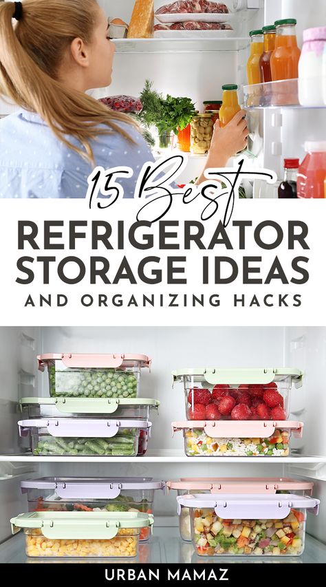 Best Refrigerator Storage Ideas Organized Fridges, Organized Refrigerator Ideas, Refrigerator Storage Ideas, Side By Side Fridge Organization, Organized Refrigerator, Counter Depth Fridge, Refrigerator Ideas, Storing Vegetables, Best Refrigerator