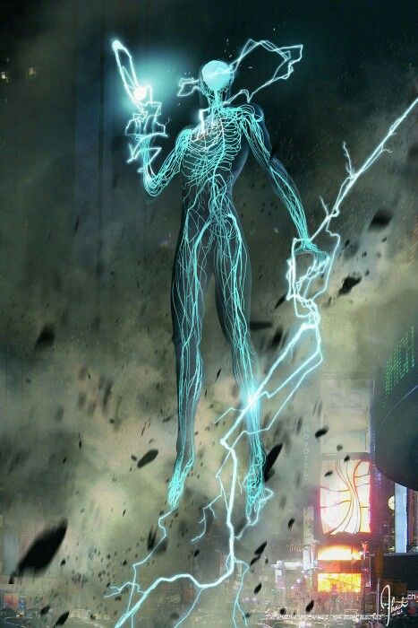 Concept art of Electro from "The Amazing Spider-man 2" (2014). Arc Angel, Colour Magic, The Amazing Spiderman 2, The Amazing Spiderman, Spiderman 2, Magic System, Super Powers Art, Spider Man No Way Home, Spiderman Pictures