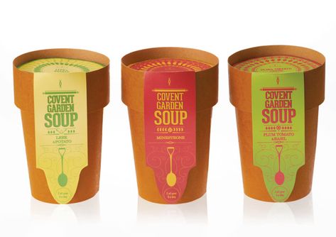 15 Soup Packaging Designs – A list of inspiration in soup packaging Soup Cup Design, Soup To Go Packaging, Soup Design Packaging, Soup Packaging Design, Emotive Language, Soup Packaging, Soup Design, Garden Soup, Salad Packaging