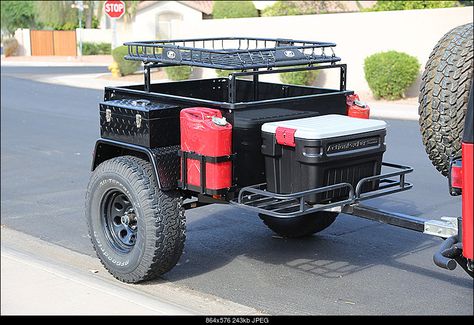 Harbor Freight Trailer Build, Camping Trailer Ideas, Jeep Wrangler Trailer, Harbor Freight Trailer, Pajero Off Road, Camping Gear Trailer, Truck Bed Trailer, Truck Lover, Accessoires 4x4