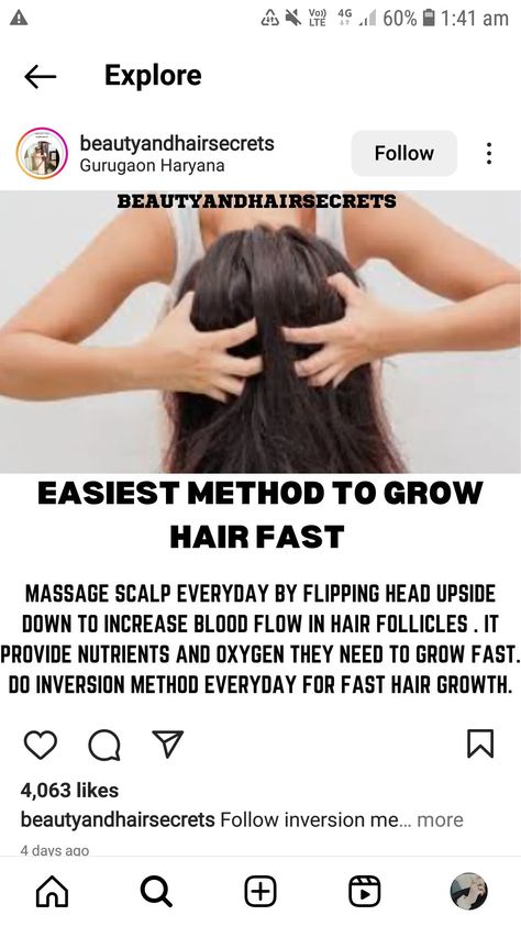 Inversion Method, Grow Hair Faster, Hair Growth Faster, Hair Follicle, Blood Flow, Grow Hair, Hair Growth, Massage, Hair Care