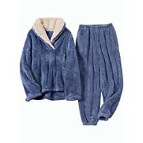 Check this out on Amazon Fluffy Pajamas, Fuzzy Loungewear, Pajama Sets For Women, Purple Pajamas, Pjs Set, Pajama Outfit, Fuzzy Pullover, Pants Loose, Womens Pyjama Sets