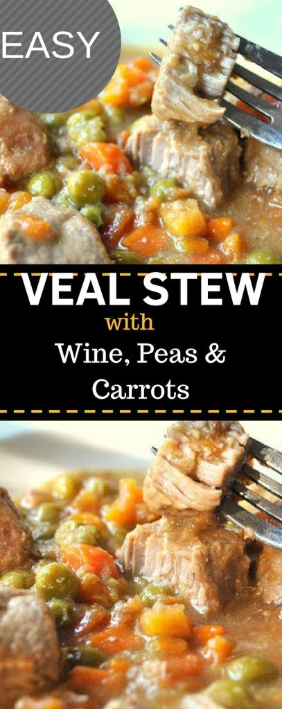 Veal Stew, Stew And Dumplings, Veal Recipes, Peas And Carrots, 2 Sisters, Meat Dinners, Best Italian Recipes, Stew Meat, Dinner Entrees