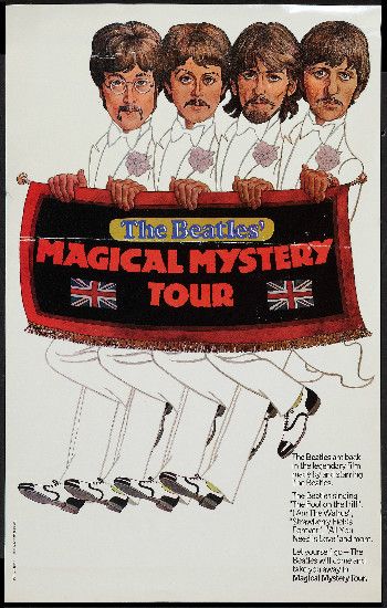 The Beatles original Magical Mystery Tour 1968 Tv movie poster Yellow Submarine Movie, The Magical Mystery Tour, Beatles Artwork, Beatles Magical Mystery Tour, Beatles One, Magical Mystery Tour, Beatles Memorabilia, Beatles Poster, I Am The Walrus