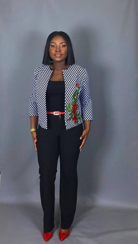 Ankara Blouses, Ankara Jackets, African Blouses, Ankara Tops, African Tops, African Print Tops, Elegante Y Chic, African Dresses Modern, African Wear Dresses