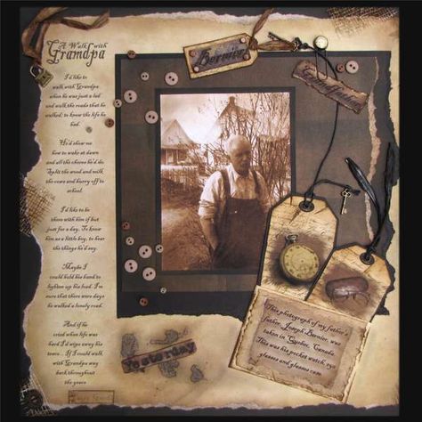 Heritage Scrapbooking Layouts, Ancestry Scrapbooking, Heritage Scrapbook Pages, Genealogy Scrapbooking, Scrapbooking Vintage, Heritage Scrapbooking, Family History Book, Etiquette Vintage, Scrapbooking Journal