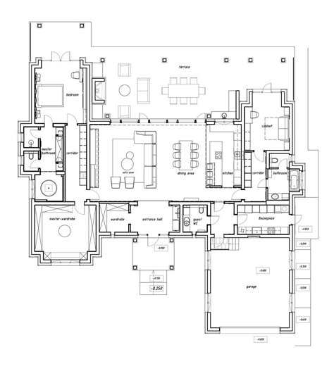 Gallery of Villa 118 / Denrakaev - 27 Master Wardrobe, Architectural Plan, House Plans Mansion, Villa Style, Building Plans House, Architectural Floor Plans, Villa Plan, Beautiful Houses Interior, Village House Design