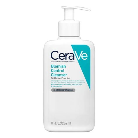 Blemish Control Cleanser, Cerave Blemish Control, Cleansers For Oily Skin, Oily Skin Facewash, Cerave Products, Cerave Cleanser, Gentle Face Wash, Post Acne Marks, Cleanser For Oily Skin