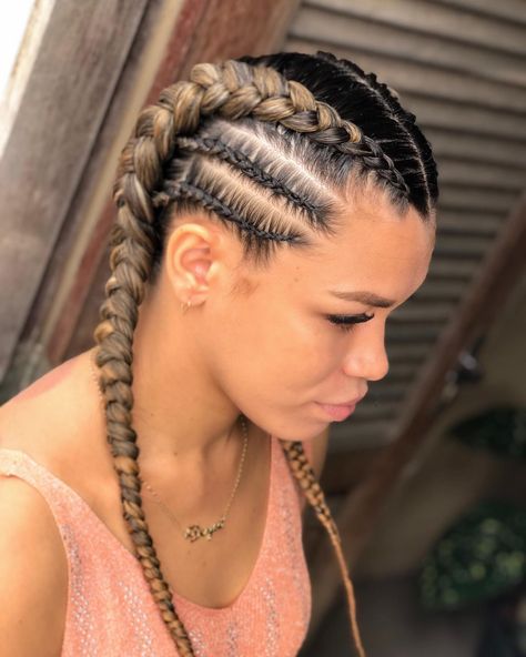 Braided Sporty Hairstyles, Trends For Summer 2023, Box Braids Hairstyle, Boxer Braids Hairstyles, Braids For Women, Hair Stail, Hair Flowing, Hairstyles For Natural Hair, Beyonce Hair