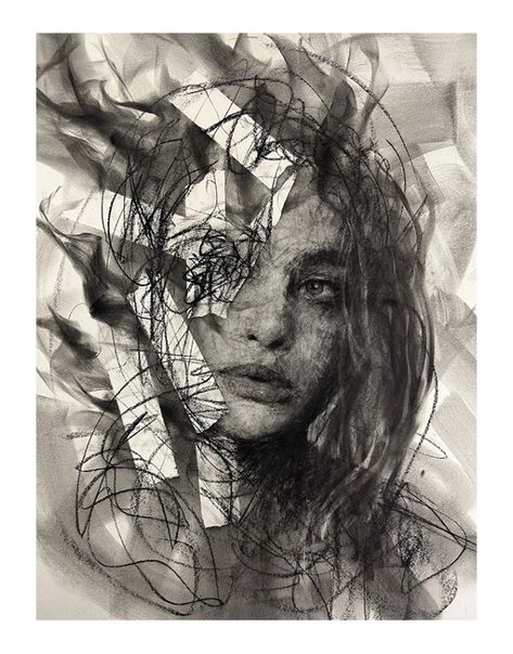 Josh Hernandez, Mad Charcoal, I Was Never There, Charcoal Portrait, Women Drawing, Charcoal Art, Pencil On Paper, Paper Drawing, Sketchbook Art Inspiration