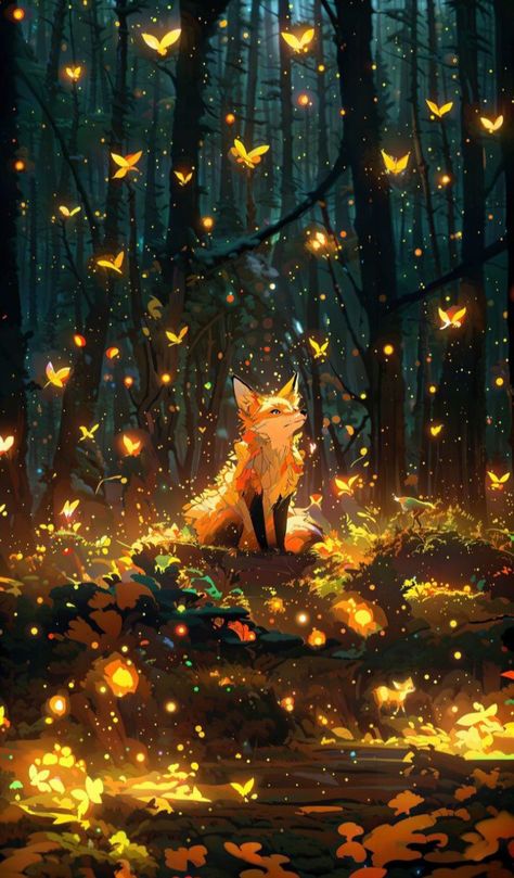 Caring Person, Art Fox, Dreamy Artwork, Bad Person, Cool Wallpapers Art, Fox Art, Howls Moving Castle, Fantasy Art Landscapes, Arte Fantasy