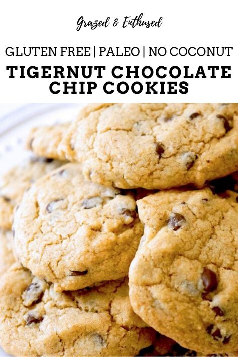 Tigernut Flour Desserts, Easy Whole Food Dinner Recipes, Tiger Flour Recipes, Tigernut Butter Recipe, Paleo Tigernut Flour Recipes, Aip Tigernut Flour Recipes, Tiger Nut Flour Cookies, Tiger Nut Recipes, Aip Cookie Recipe