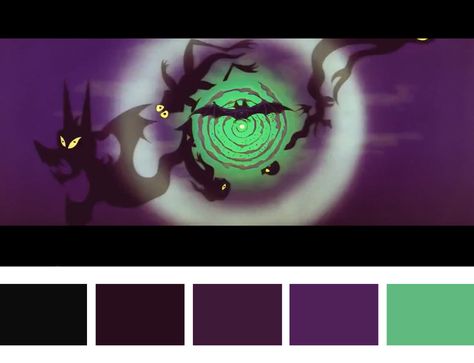 Medusa Color Palette, Disney Villain Color Palette, Scary Colour Palette, Evil Color Palette, Monster Color Palette, Cool Wallpapers Cartoon, Color Palette Design, Color Inspo, Color Chart