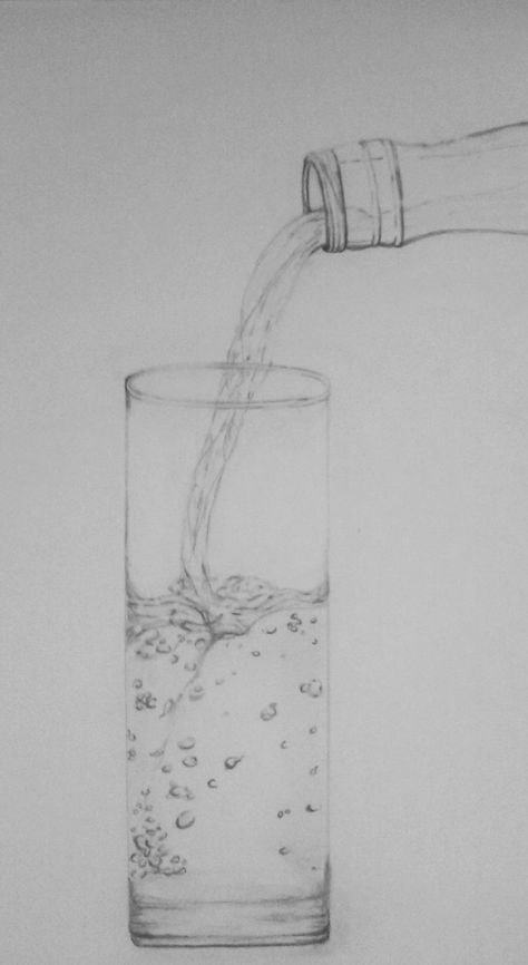 Pouring water by blackwing100.deviantart.com on @DeviantArt Pouring Water Drawing Reference, Water Pouring Drawing, Pouring Water Drawing, Earth Art Drawing, Bucket Drawing, Water Bottle Drawing, Tarot Ideas, Water Inspiration, Water Sketch