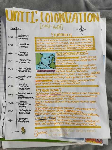 Apush Unit 2 One Pager, Apush Period 2 One Pager, Apush Period 1 One Pager, Apush Unit 1 Notes, Ap Human Geography Notes Unit 1, Ap Government Notes Aesthetic, Ap Bio Aesthetic, Apush One Pager, Apush Notes Period 1