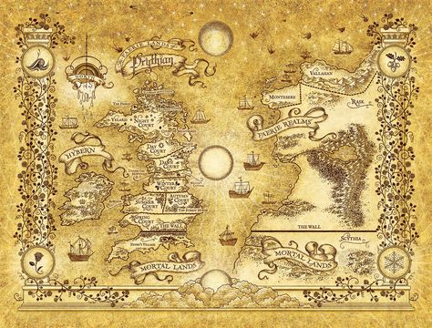 Map Of Acotar, Acotar Map Wallpaper, Acotar Wallpaper Desktop, Acotar Map, Acotar Poster, Book Maps, Fantasy Poster, Bar In Casa, Acotar Series