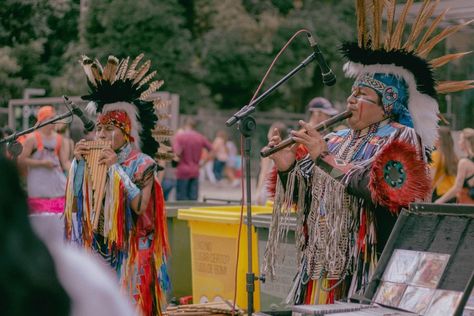 two native americans playing woodwind instruments in traditional clothing Native American Heritage Month, Indigenous Peoples Day, Indigenous Tribes, Native American Heritage, Indigenous Community, Indigenous Culture, Heritage Month, Native American Tribes, Native American History