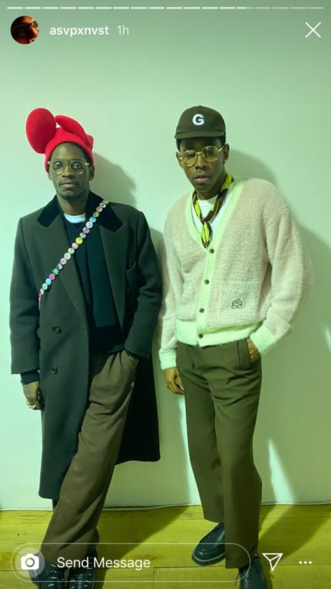 A$AP Nast & Tyler the Creator Asap Nast Style, Asap Nast Fashion, Tyler The Creator Fashion, Asap Nast, Outfits Ideas Black, Tyler Baudelaire, Tyler The Creator Outfits, Wolf Haley, Asap Mob