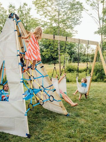 Backyard Park, Outdoor Play Structures, Maine Living, Outdoor Play Area, Kitchen Light, The Monarch, Mud Kitchen, Play Structure, Backyard Playground