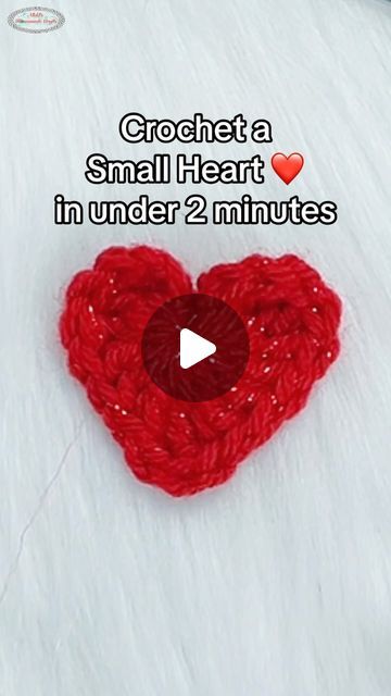 Nicole Riley - Crochet Patterns & Tutorials🧶 on Instagram: "New FREE Crochet Heart Pattern in under 2 minutes 🧶  This small heart pattern can also be expanded to a medium and larger heart. I have those patterns on my website and YouTube Channel!  ❤️  Will you crochet a small quick heart for Valentine’s Day?  🤩 You can get the pattern on my website with ads but FREE, without ads and printer friendly through Ravelry, Etsy OR my membership! 🧶  See the LINK in my BIO, on my website click the magnifying glass 🔍 and search “heart” for the pattern or collection of all the patterns!  ❤️  Remember to save the video (bookmark) and share it (airplane) with your crochet friends . . . . Pattern uses Glimmer Yarn  from @marymaximofficial  . . . .  #crochet #nickishomemadecrafts #crochetpattern #cro Free Crochet Hearts Pattern, How To Crochet A Heart Tutorials, Hearts Crochet Pattern Free, Heart Bookmark Crochet Free Pattern, How To Crochet A Small Heart, Crochet Heart Tutorial Video, Small Heart Crochet Pattern, Easy Crochet Heart Pattern Free, Small Crochet Heart Pattern Free