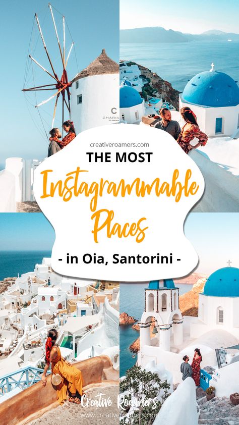 Best photo spots in Oia, Santorini (with map) — Creative Roamers Greece Cruise, Things To Do In Santorini, Oia Santorini Greece, Athens Travel, Greek Vacation, Greece Photography, Santorini Travel, Greece Travel Guide, Oia Santorini