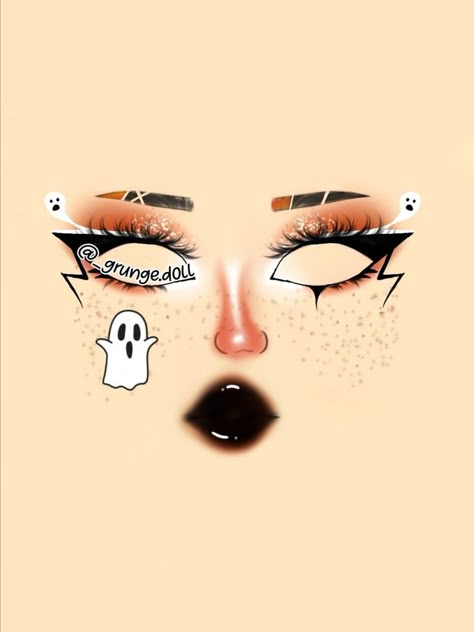 Halloween Themed Makeup, Makeup Looks Drawing, Make Up Yeux, Teknik Makeup, Makeup Charts, Cute Halloween Makeup, Makeup Drawing, Halloween Makeup Pretty, Makeup Face Charts