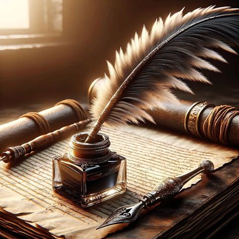 🌟Medieval Scribe's Quill and Inkwell 🌟 Where ink meets imagination and quills tell tales of old. 📌 Art by @eye.candy.ai - Follow for more amazing content! 🔥 #ScribesQuill #InkwellMagic #FeatheredTextures #ManuscriptTales #WritingInstruments #aiart #digitalart #aiartists #aigeneratedart #conceptart #abstractart #modernart #aiartwork #aiartcommunity #artificialintelligenceart #aiartrevolution #aiartlovers #nft #digitalartwork #ai #visualart #aiportraits #aiartist #ai_art_community #aidesig Book And Quill Aesthetic, Medieval Scribe Aesthetic, Quills And Ink, Inkwell Aesthetic, Quill And Ink Aesthetic, Quill Pen Aesthetic, Ink And Quill Aesthetic, Scribe Aesthetic, Old Academia