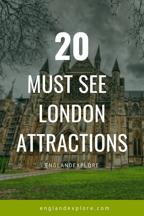 London Tourist Attractions: The 20 Things You Must Do in London England Tourist Attractions, London Tourist Attractions, London Tourist, London Sights, Day Trips From London, London Attractions, Things To Do In London, Visit London, England Travel