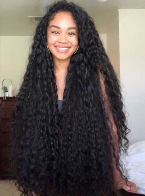 Really Long Curly Hair, Very Long Curly Hair, Long Thick Natural Hair, Black Women Long Hair, Black Long Curly Hair, Extreme Long Hair, Long Black Curly Hair, Long Curly Black Hair, Long Thick Curly Hair