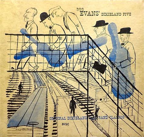 David Stone, Jazz Poster, Mid Century Illustration, Jazz Art, Original Ink Drawing, Music Illustration, Chicago Travel, Music Album Covers, Jazz Band