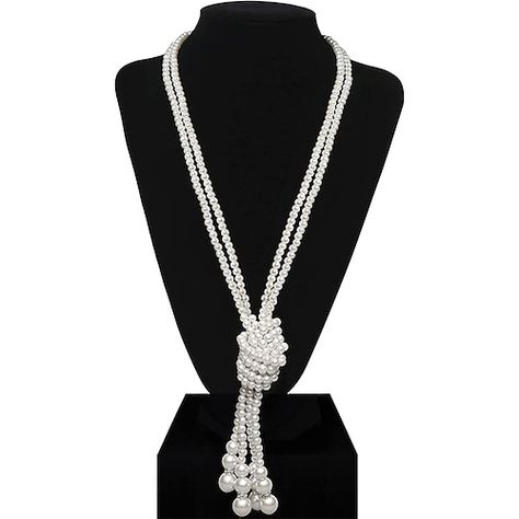 Roaring 20s Flapper, Pearl Necklace Long, 1920s Accessories, 20s Flapper, Shoulder Necklace, Chain Bra, Box Necklace, Long Pearl Necklaces, Pearl Necklaces