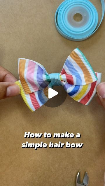 Monica Silva on Instagram: "What’s your favorite holiday season? Mine is between Halloween and Christmas 😊 Simple hair bow tutorial #hairbowtutorial #hairbowdiy #bowdiy #ribbon #moño #liston" Twist Bow Wired Headband Diy, Halloween Cheer Bows, Halloween Bows Hair, Bat Hair Bow, Halloween Hair Bows, Headband Tutorial, Hair Bow Tutorial, Headband Holder, How To Make Headbands