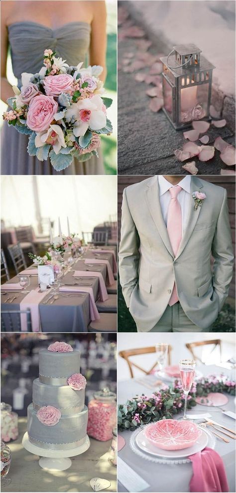 Timeless Grey Wedding Color Palette Ideas to Inspire  #weddingalbums  #loveher    #lifestyle   #rusticwedding  #friends Pink And Gray Wedding, Pink And Grey Wedding, Blush And Grey Wedding, Pink Grey Wedding, Wedding Color Palette Ideas, Grey Wedding Theme, Gray Wedding Colors, Light Pink Wedding, Pink Wedding Inspiration