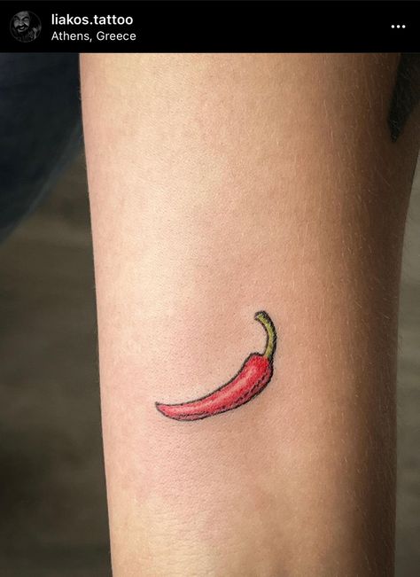 Chilly Pepper Tattoo, Chilly Tattoo, Emmy Core, Tattoo Homme, Bff Tattoos, Chilli Pepper, Couple Tattoos, Tattoo Idea, Ear Tattoo