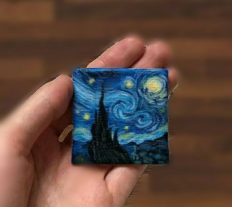 Mini Tela, Vinyl Art Paint, Mini Oil Painting, Cd Art, Square Canvas, Amazing Art Painting, Mini Canvas, Vinyl Art, Gouache Painting