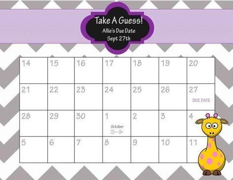 Guess The Date, Baby Due Date Calendar, Due Date Calendar, Baby Shower Games Unique, Promotional Calendar, Lei Lei, Baby Due Date, Personal Calendar, Baby Calendar